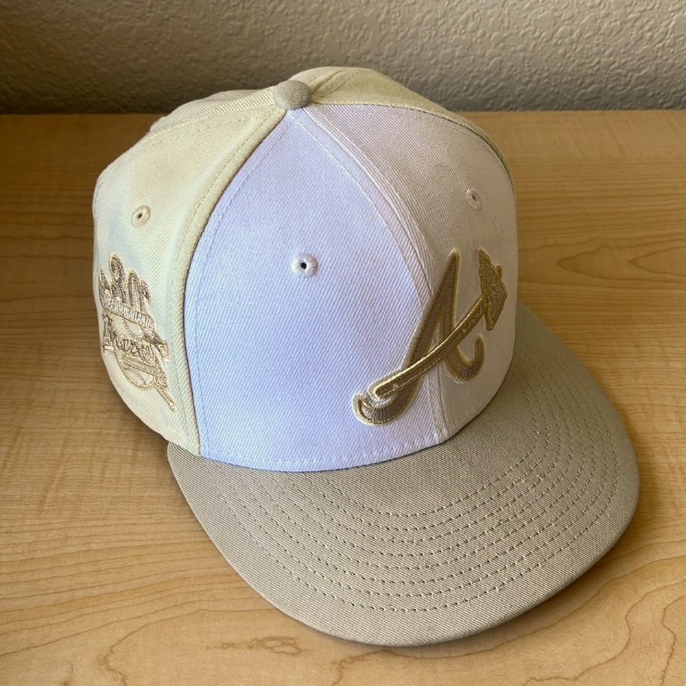 New Era ATLANTA BRAVES ANNIVERSARY LIGHT BEIGE 59FIFTY FITTED CAP